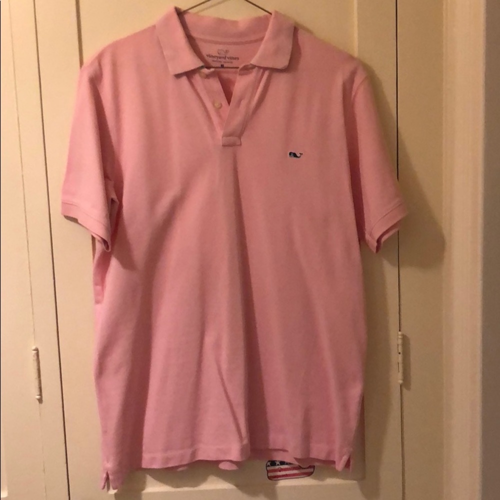 Vineyard Vines pink polo